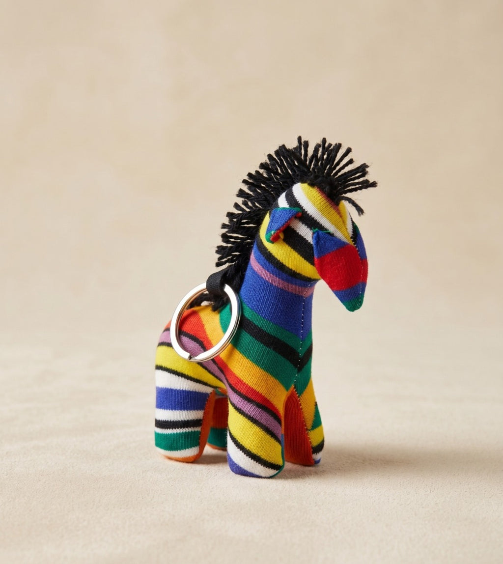 Rainbow Horse Keychain