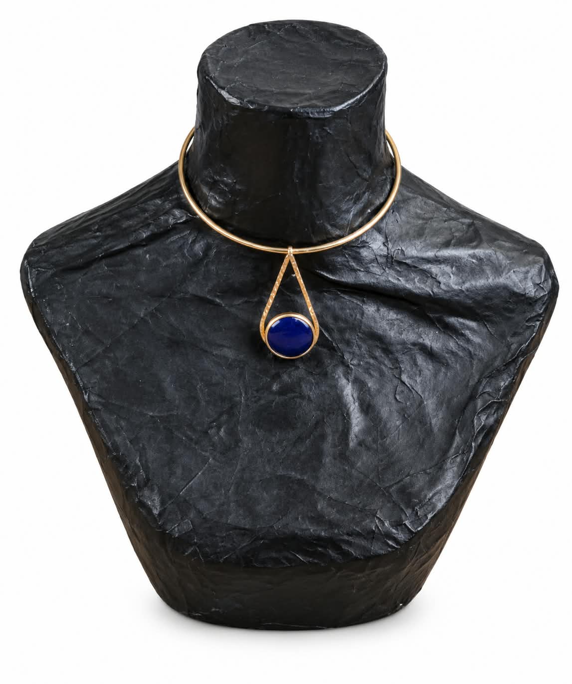 Handmade Recycled Brass Teardrop Choker | Made in Kenya