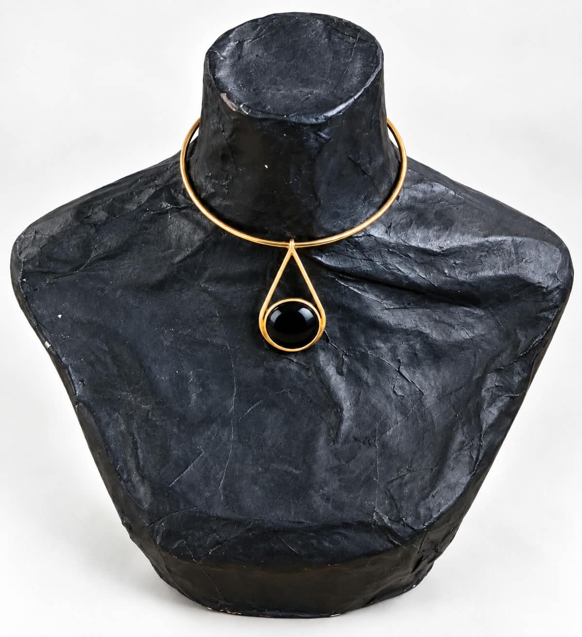 Handmade Recycled Brass Teardrop Choker | Made in Kenya