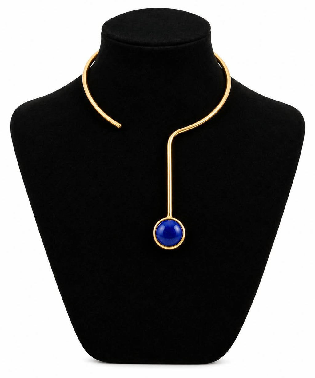 Handmade Recycled Brass Question Mark Choker – Swali Brass Chocker