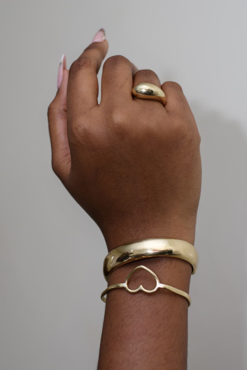 Sculptural Statement Ring - Egg Head Ring