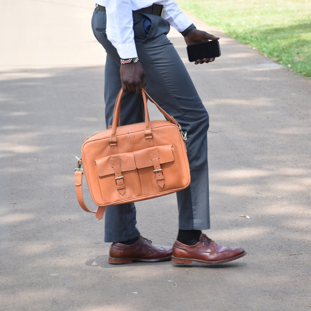 Apollo leather laptop Bag