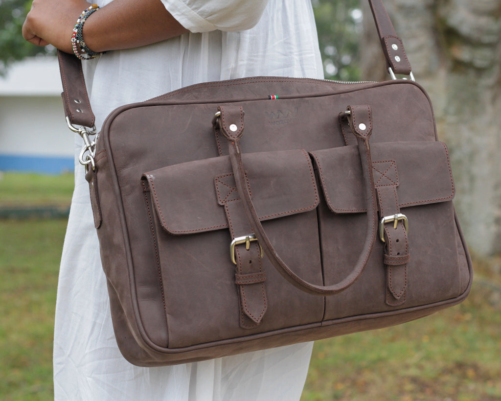 Apollo leather laptop Bag