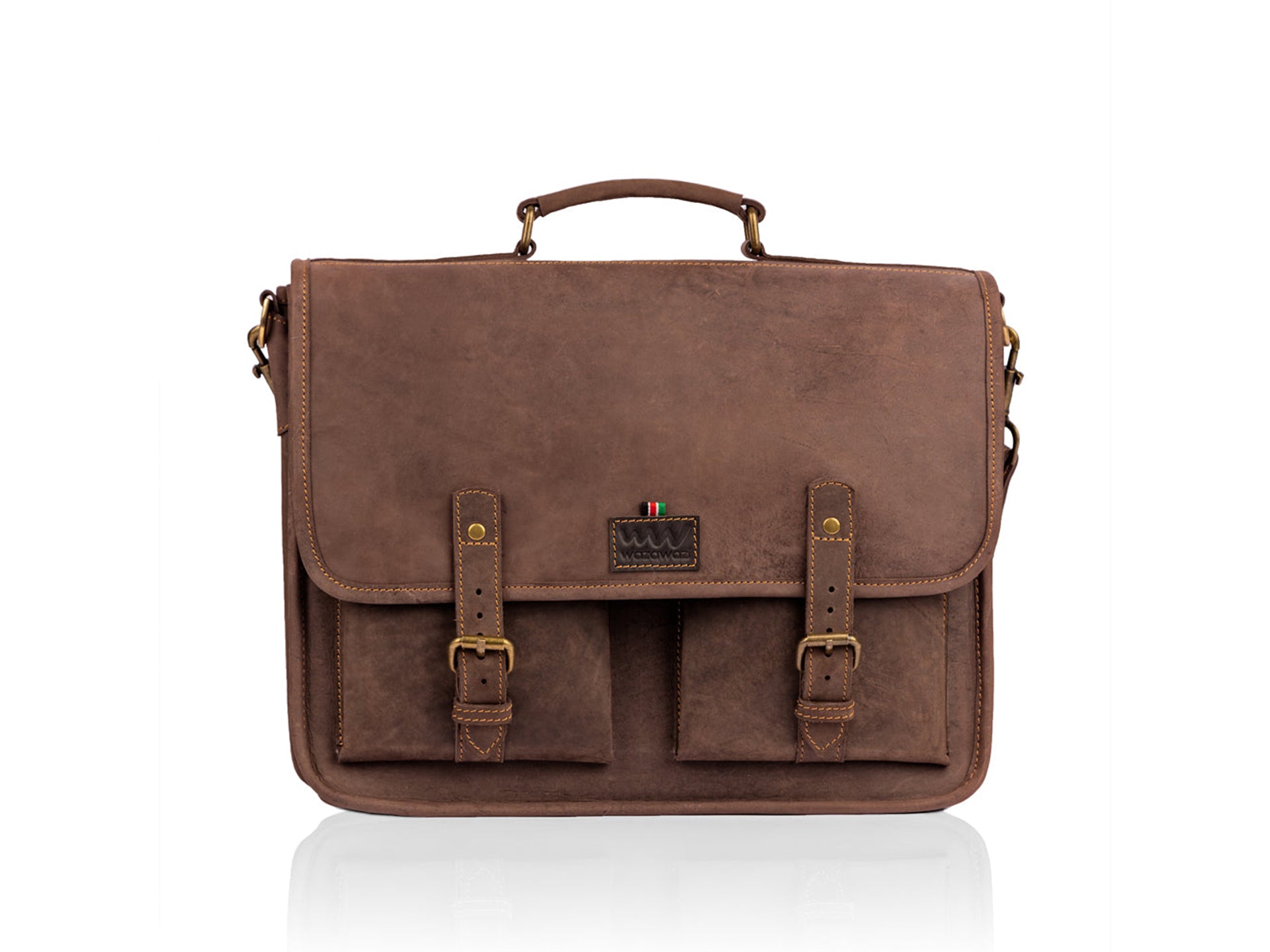 Wafula leather briefcase